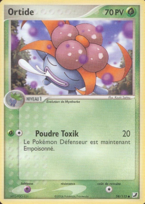 Carte Pokémon Ortide 58/115 Commune Forces Cachées