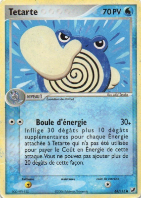Carte Pokémon Tetarte 68/115 Commune Forces Cachées
