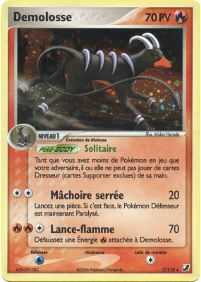 Carte Pokémon Demolosse 7/115 Holographique Forces Cachées
