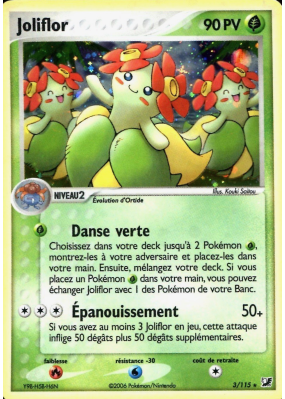 Carte Pokémon Joliflor 3/115 Holographique Forces Cachées