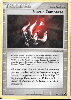 Carte Pokémon Fureur Compacte 92/115 Peu commune Forces Cachées