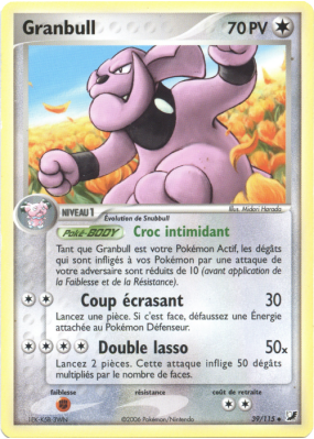 Carte Pokémon Granbull 39/115 Peu commune Forces Cachées