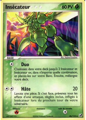 Carte Pokémon Insécateur 46/115 Peu commune Forces Cachées