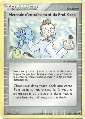 Carte Pokémon Méthode d'entraînement du Prof. Orme 89/115 Peu commune Forces Cachées