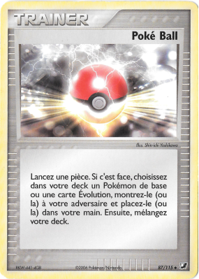 Carte Pokémon Poké Ball 87/115 Peu commune Forces Cachées