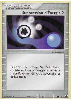 Carte Pokémon Suppression d'Énergie 2 82/115 Peu commune Forces Cachées