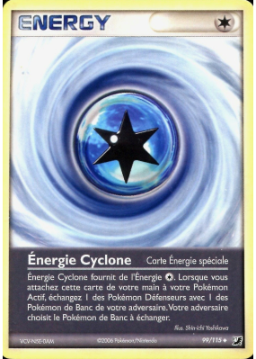 Carte Pokémon Énergie Cyclone 99/115 Peu commune Forces Cachées