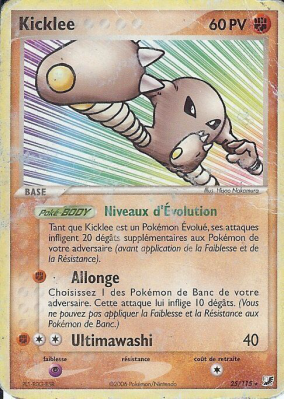 Carte Pokémon Kicklee 25/115 Rare Forces Cachées