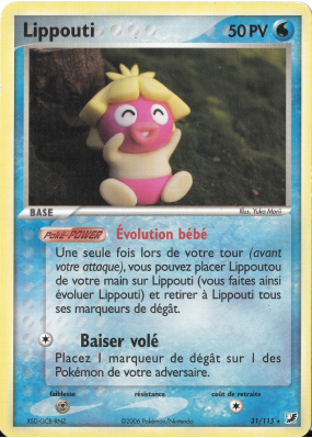 Carte Pokémon Lippouti 31/115 Rare Forces Cachées