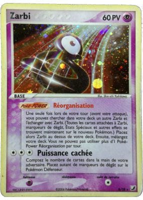 Carte Pokémon Zarbi B/28 Rare Forces Cachées