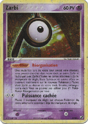 Carte Pokémon Zarbi P/28 Rare Forces Cachées