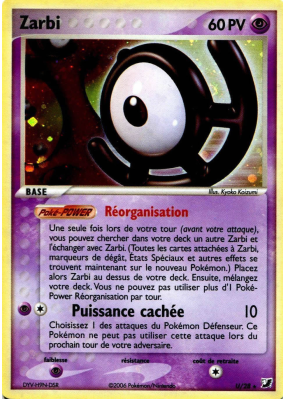 Carte Pokémon Zarbi U/28 Rare Forces Cachées