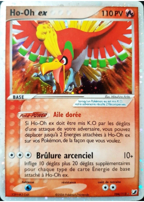 Carte Pokémon Ho-Oh ex 104/115 Ultra Rare Forces Cachées