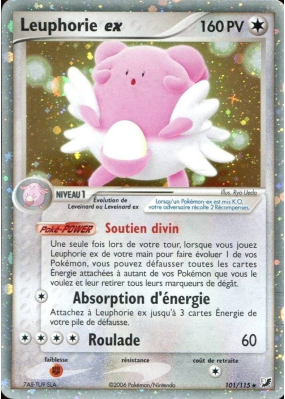 Carte Pokémon Leuphorie ex 101/115 Ultra Rare Forces Cachées