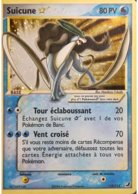 Carte Pokémon Suicune ☆ 115/115 Ultra Rare Forces Cachées