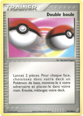 Carte Pokémon Double boule 78/100 Peu commune Gardiens de Cristal
