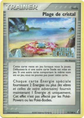 Carte Pokémon Plage de cristal 75/100 Peu commune Gardiens de Cristal