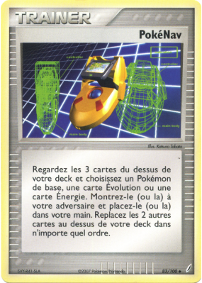 Carte Pokémon PokéNav 83/100 Peu commune Gardiens de Cristal
