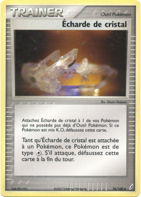 Carte Pokémon Écharde de cristal 76/100 Peu commune Gardiens de Cristal