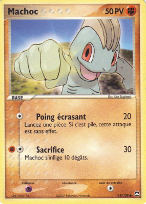 Carte Pokémon Machoc 53/108 Commune Gardiens du Pouvoir