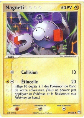 Carte Pokémon Magneti 54/108 Commune Gardiens du Pouvoir