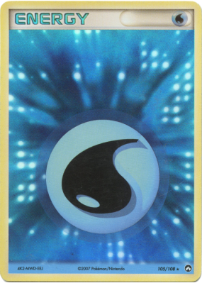 Carte Pokémon Énergie Eau 105/108 Holographique Gardiens du Pouvoir