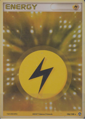 Carte Pokémon Énergie Électrique 106/108 Holographique Gardiens du Pouvoir