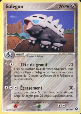 Carte Pokémon Galegon 32/108 Peu commune Gardiens du Pouvoir