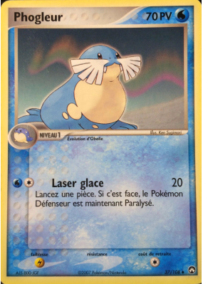 Carte Pokémon Phogleur 37/108 Peu commune Gardiens du Pouvoir