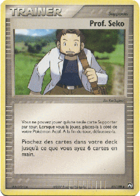 Carte Pokémon Prof. Seko 80/101 Peu commune Gardiens du Pouvoir