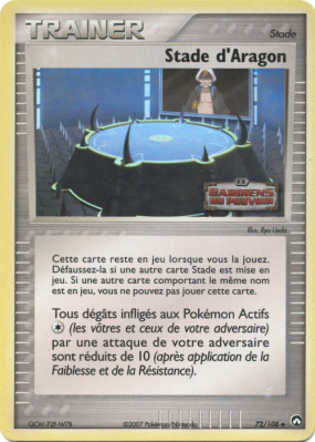 Carte Pokémon Stade d'Aragon 72/108 Peu commune Gardiens du Pouvoir