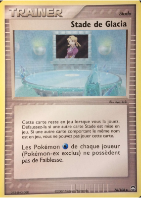 Carte Pokémon Stade de Glacia 76/108 Peu commune Gardiens du Pouvoir