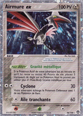 Carte Pokémon Airmure ex 98/108 Ultra Rare Gardiens du Pouvoir