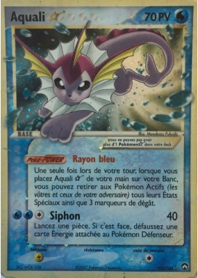 Carte Pokémon Aquali ☆ 102/108 Ultra Rare Gardiens du Pouvoir