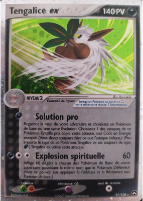 Carte Pokémon Tengalice ex 97/108 Ultra Rare Gardiens du Pouvoir