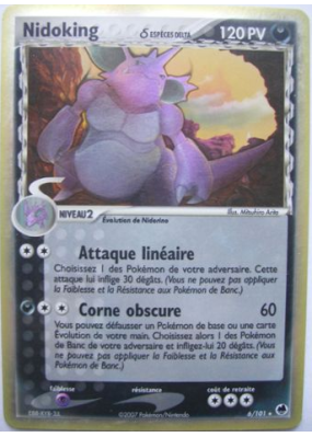 Carte Pokémon Nidoking δ 6/101 Holographique Île des Dragons