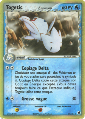 Carte Pokémon Togetic δ 11/101 Holographique Île des Dragons