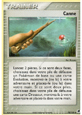 Carte Pokémon Canne 78/101 Peu commune Île des Dragons
