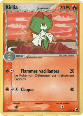 Carte Pokémon Kirlia δ 33/101 Peu commune Île des Dragons
