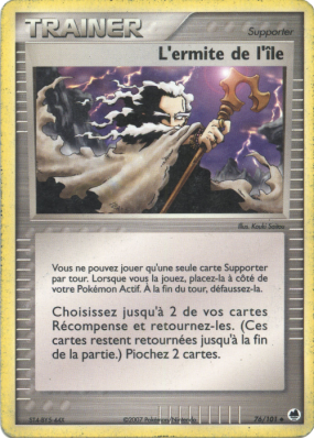 Carte Pokémon L'ermite de l'île 76/101 Peu commune Île des Dragons