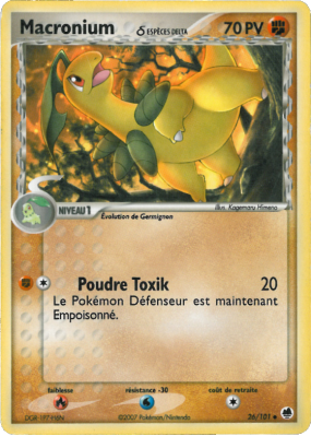 Carte Pokémon Macronium δ 26/101 Peu commune Île des Dragons