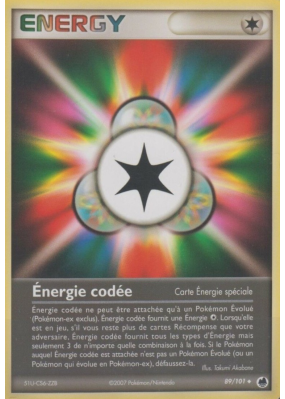 Carte Pokémon Énergie codée 89/101 Peu commune Île des Dragons