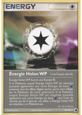 Carte Pokémon Énergie Holon WP 86/101 Rare Île des Dragons