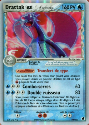 Carte Pokémon Drattak ex δ 98/101 Ultra Rare Île des Dragons