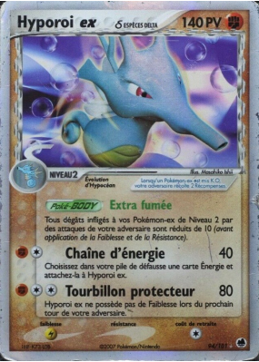 Carte Pokémon Hyporoi ex δ 94/101 Ultra Rare Île des Dragons