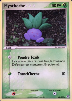 Carte Pokémon Mystherbe 68/101 Commune Légendes Oubliées