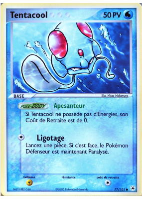 Carte Pokémon Tentacool 77/101 Commune Légendes Oubliées