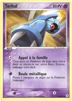Carte Pokémon Terhal 54/101 Commune Légendes Oubliées
