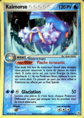 Carte Pokémon Kaimorse 15/101 Holographique Légendes Oubliées