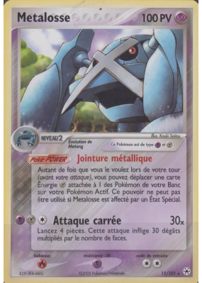Carte Pokémon Metalosse 11/101 Holographique Légendes Oubliées